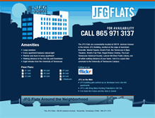 Tablet Screenshot of jfgflats.com
